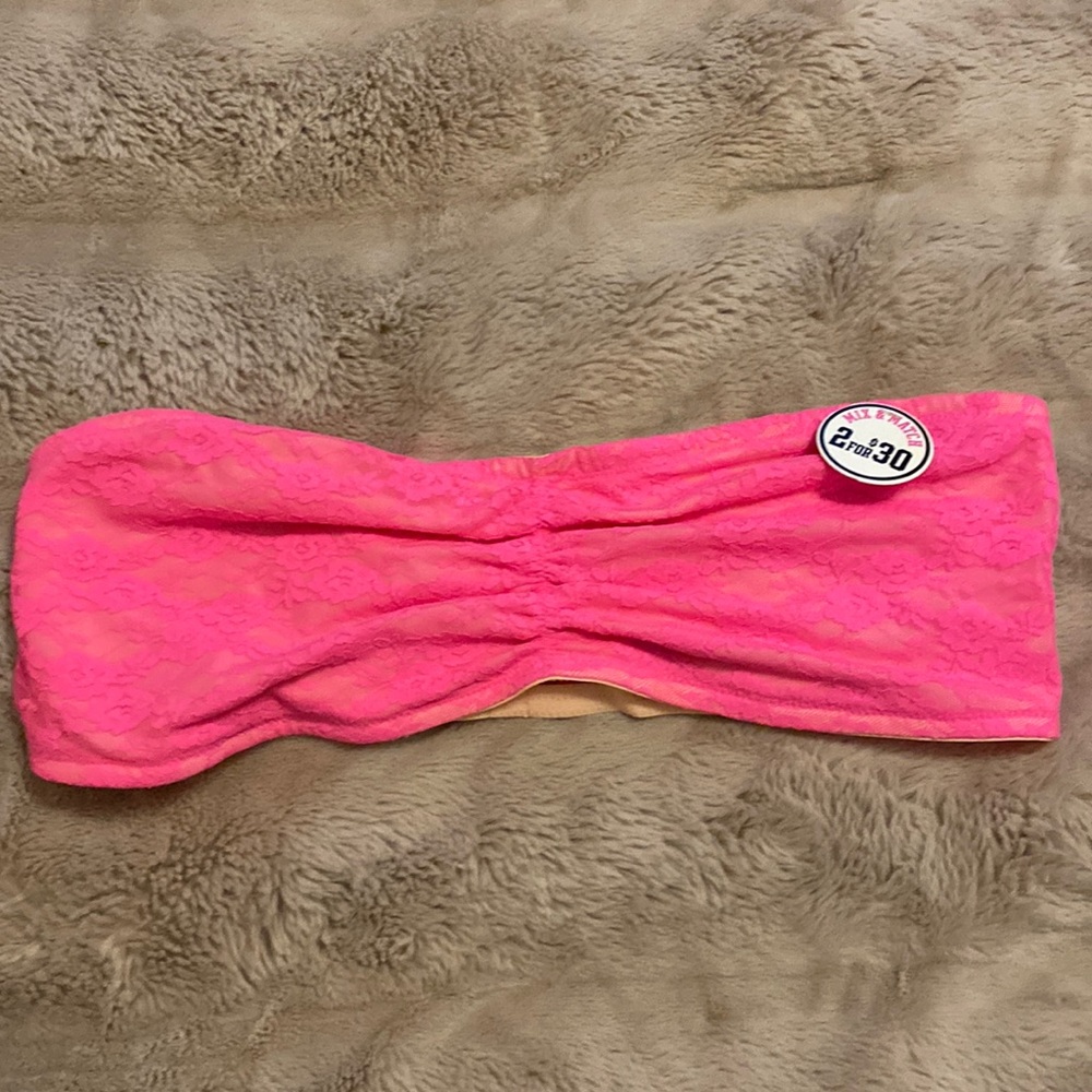 Pink by Victoria Secret Lace Bandeau
